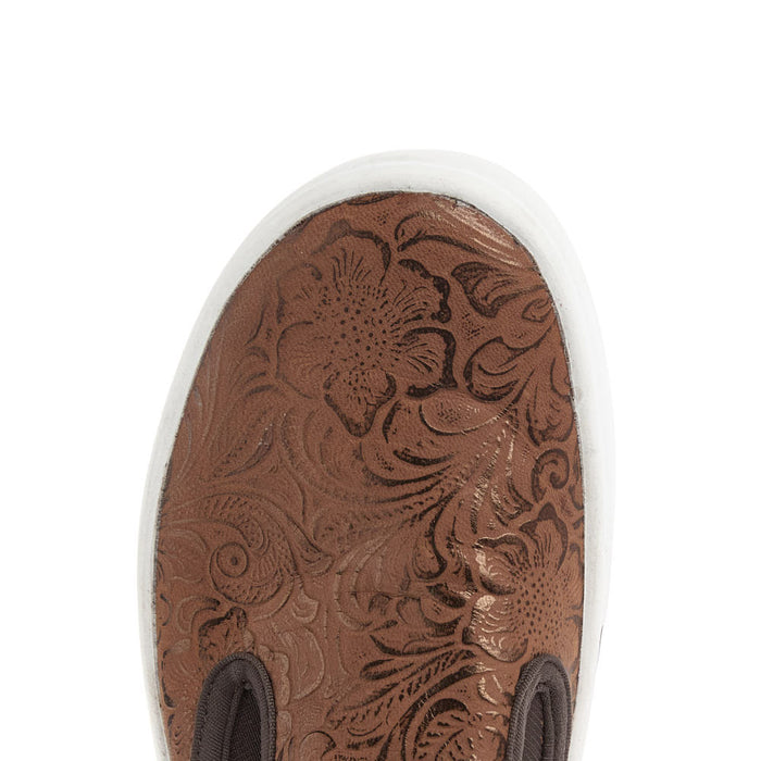 Ariat Women's Skylar Brown Floral Embossed Slip On Casual
