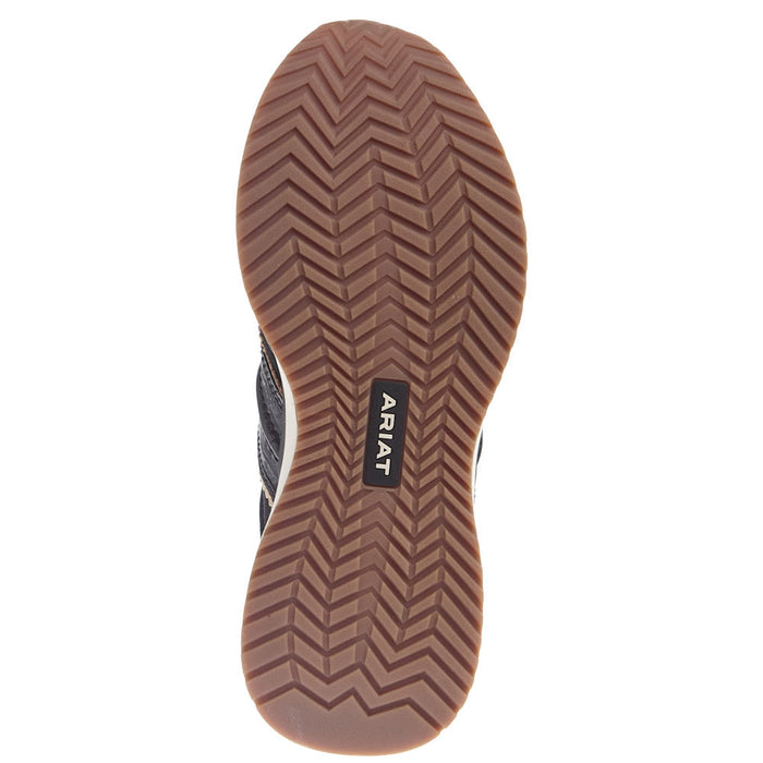 Ariat Women's Black Lux Caviar Croc Print Ranch Runner