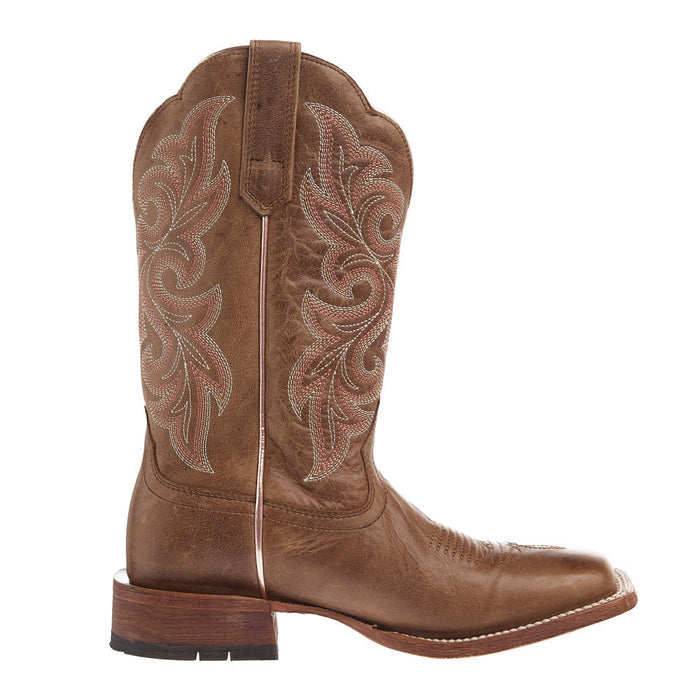 Ariat Women's County Lane Natural Tan Vamp 11in Matching Top Boot