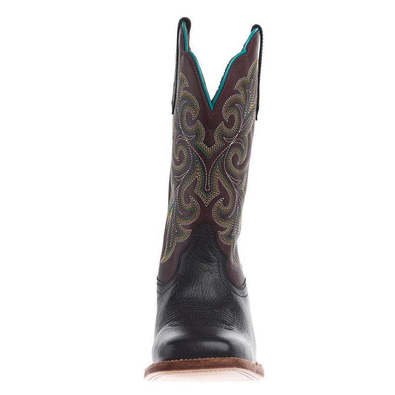 Ariat Women's County Lane Basic Black Vamp 11in. Deep Purple Top Boot