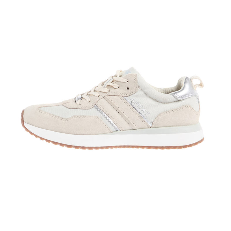 Ariat Women's Ranch Runner Butter Cream Suede Tennis Shoe