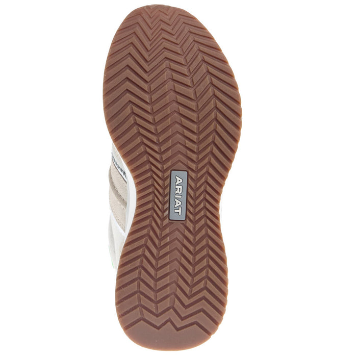 Ariat Women's Ranch Runner Butter Cream Suede Tennis Shoe