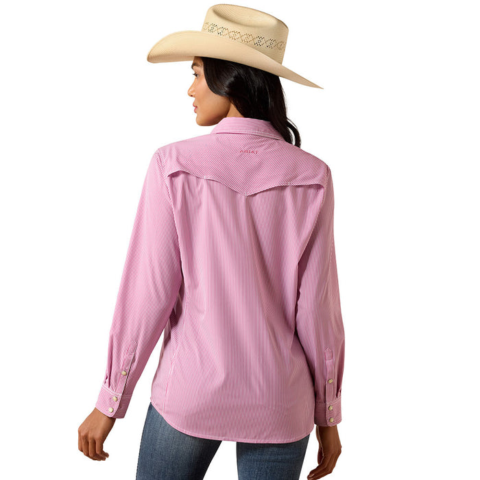 Ariat Women's Western VentTek Rose Sorbet Striped Shirt