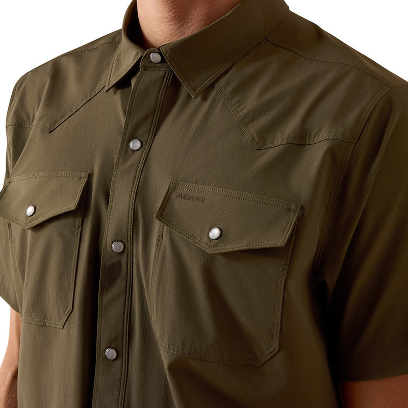 Ariat Men's Grape Leaf 4 Way Stretch VentTek Western Shirt