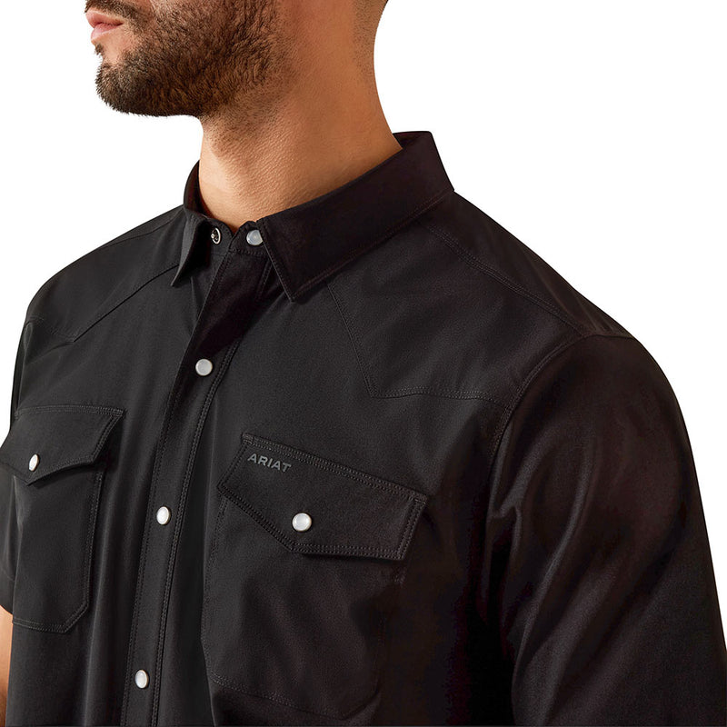 Ariat Men's Black 4 Way Stretch VentTek Shirt