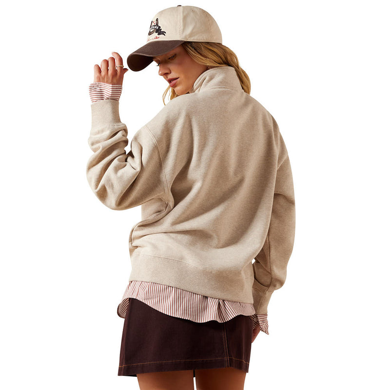 Ariat Women's Running Wild Oatmeal Sweatshirt