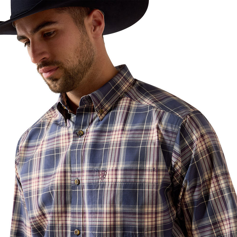 Ariat Men's Pro Series Jaren Oceana Plaid Shirt