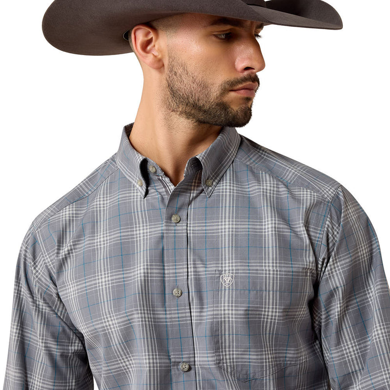 Ariat Men's Pro Series Quiet Shade Plaid Wilber Shirt