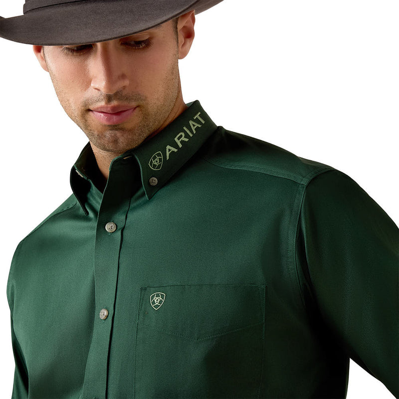 Ariat Men's Pineneedle Green Team Logo Shirt