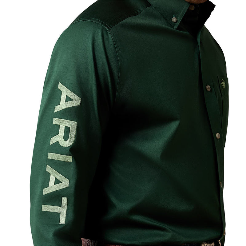 Ariat Men's Pineneedle Green Team Logo Shirt