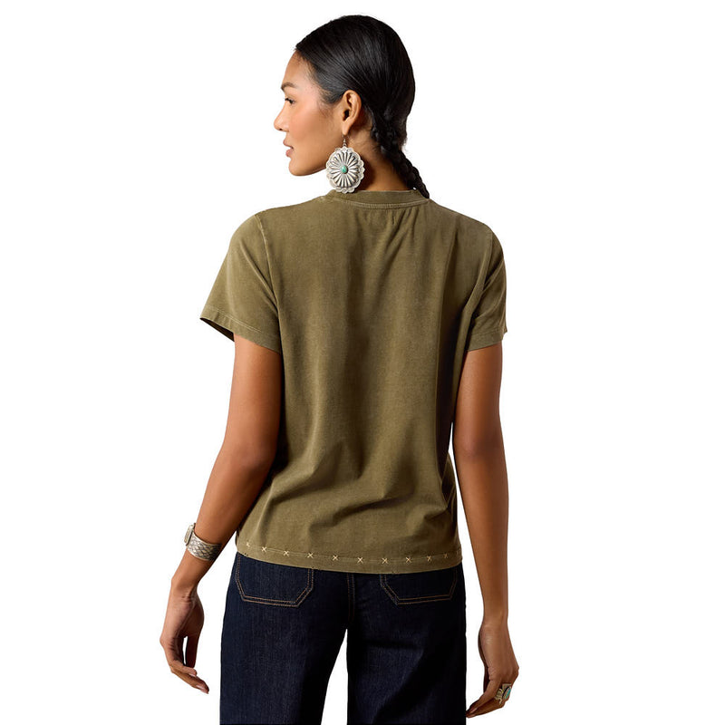 Ariat Women's Ivy Green Roping Tee Shirt