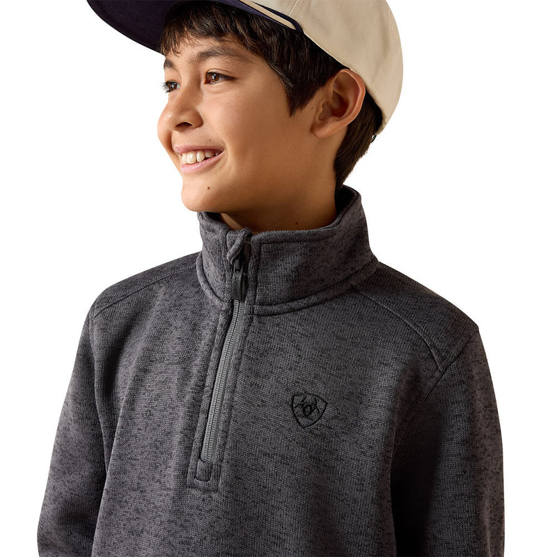 Ariat Boy's Caldwell Iron Gate 1/4 Zip Sweater