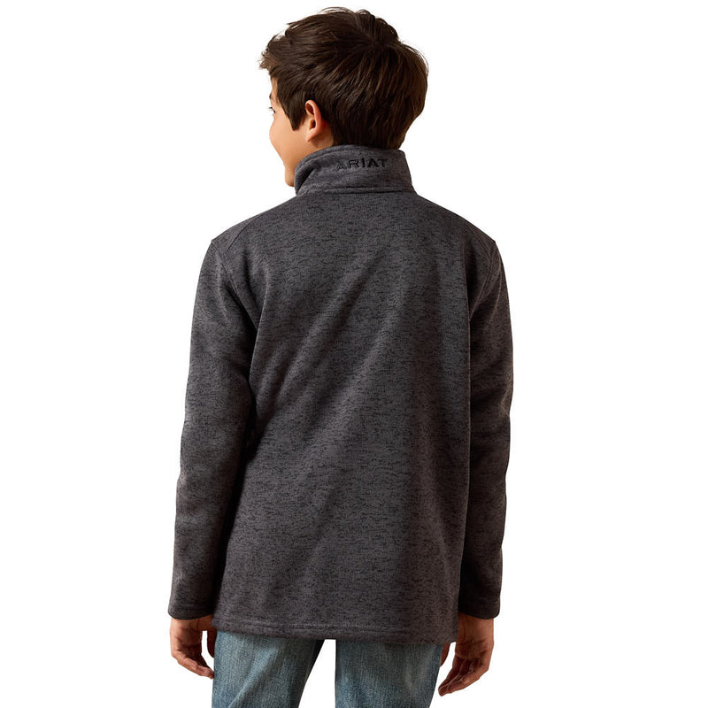 Ariat Boy's Caldwell Iron Gate 1/4 Zip Sweater