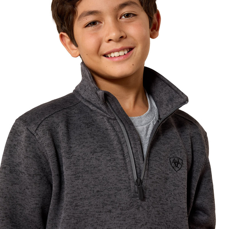 Ariat Boy's Caldwell Iron Gate 1/4 Zip Sweater