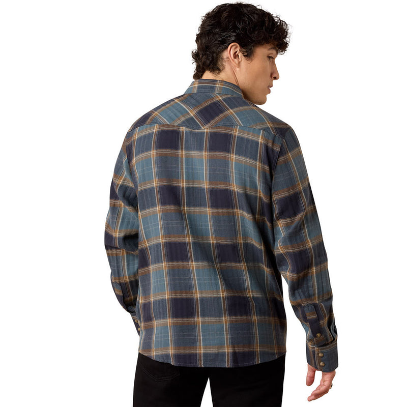 Ariat Men's Inkwell Plaid Retro Harbert Fitted Shirt