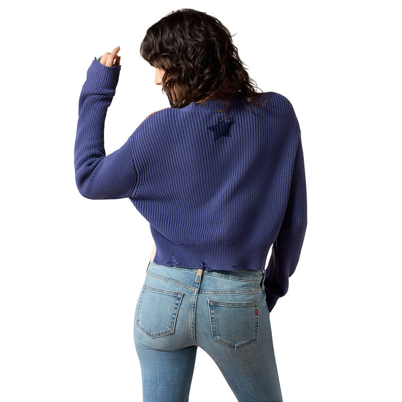 Ariat Women's Indigo Knit Americana Sweater