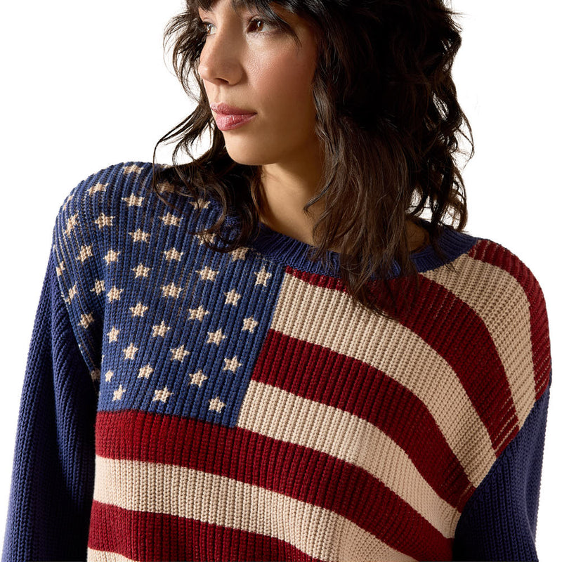 Ariat Women's Indigo Knit Americana Sweater