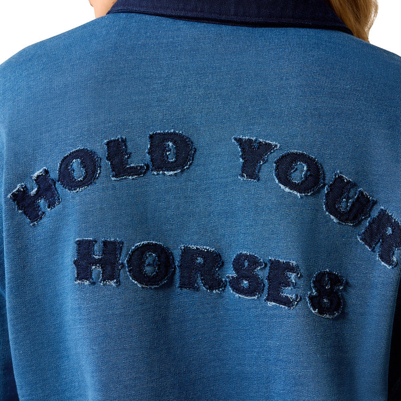 Ariat Women's Indigo Hold Your Horses Sweatshirt