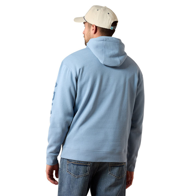 Ariat Men's Denim Blue Logo Hoodie
