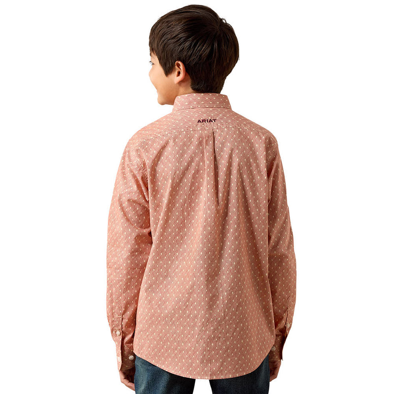 Ariat Boy's Team Dixon Ketchup Print Shirt