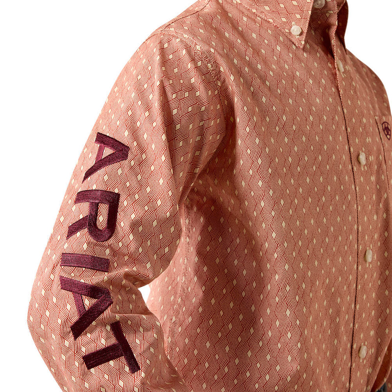 Ariat Boy's Team Dixon Ketchup Print Shirt
