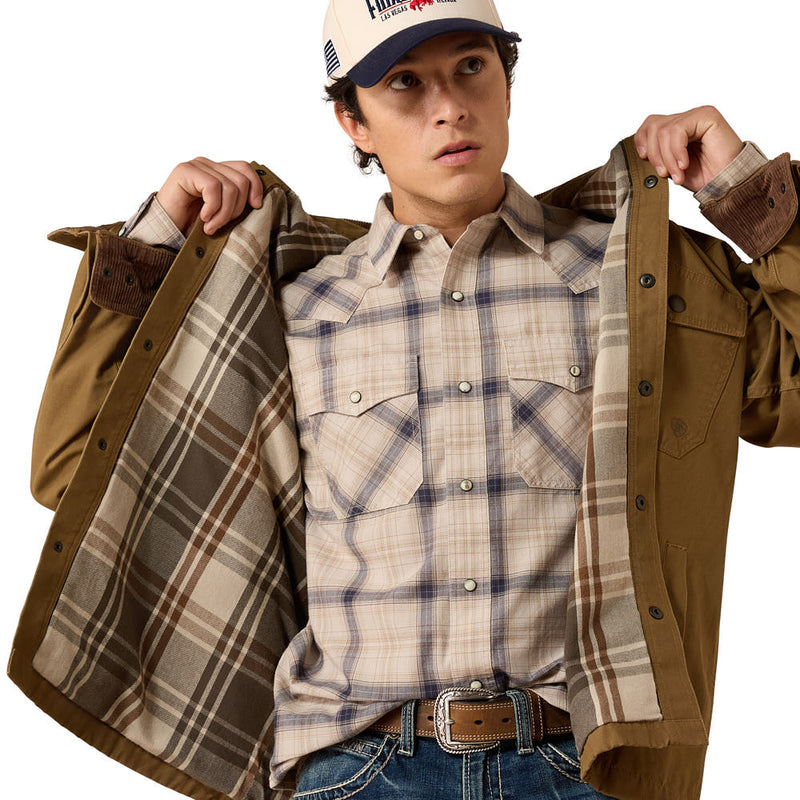Ariat Men's Kangaroo Retro Canvas Shirt Jacket