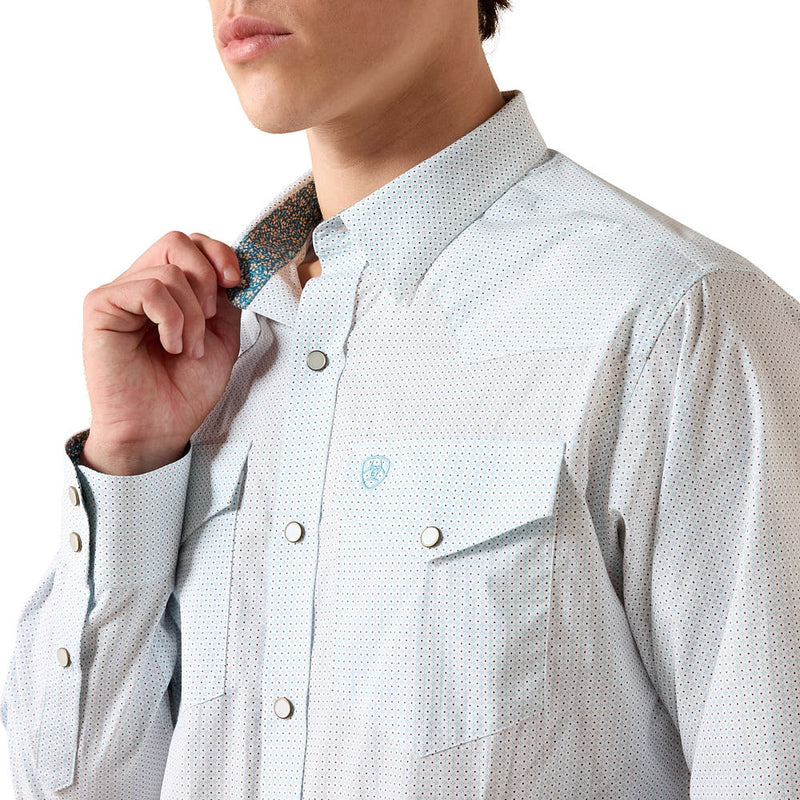 Ariat Men's Wrinkle Free Brennon Geo Print Shirt