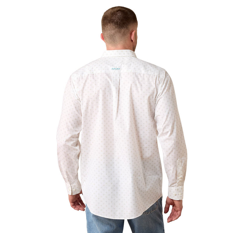 Ariat Men's Wrinkle Free Geo Print Barlow Shirt
