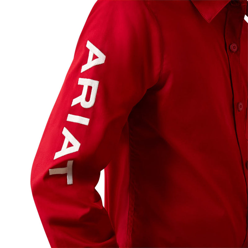 Ariat Girl's Team Kirby Savvy Red Shirt