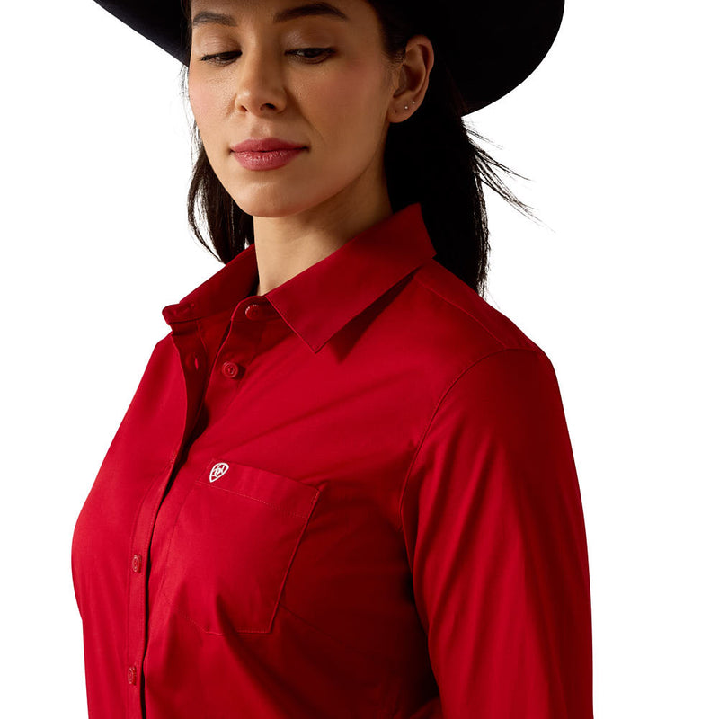 Ariat Women's Savvy Red Team Kirby Shirt