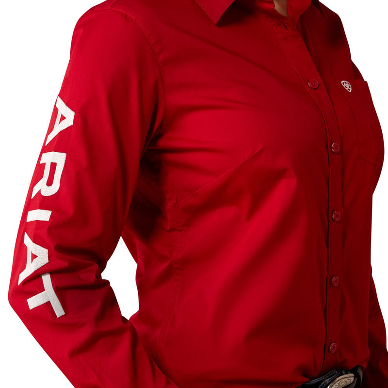 Ariat Women's Savvy Red Team Kirby Shirt