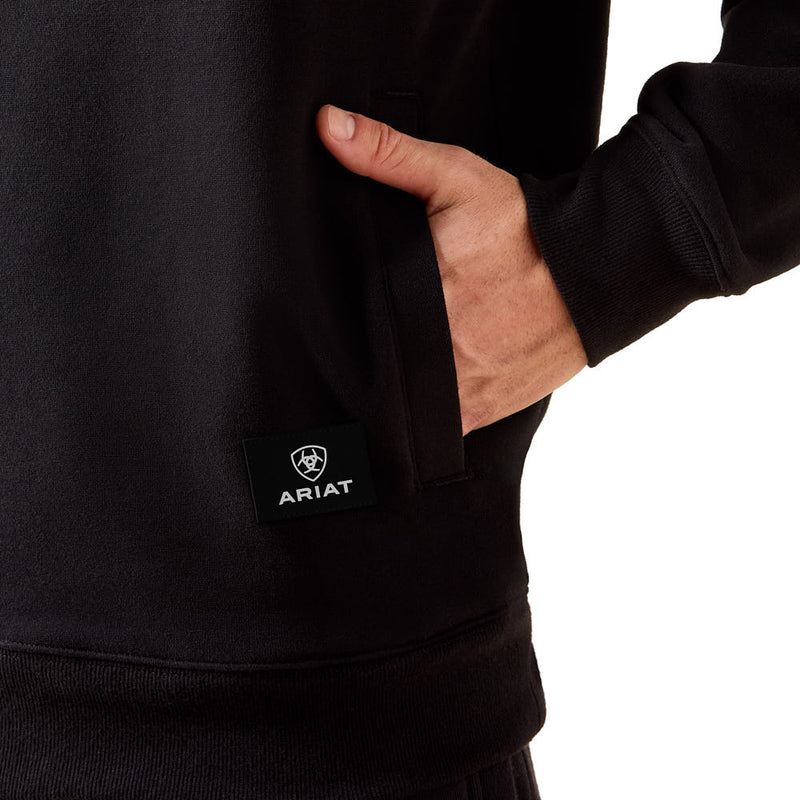Ariat Men's Black Core Quarter Zip Sweatshirt