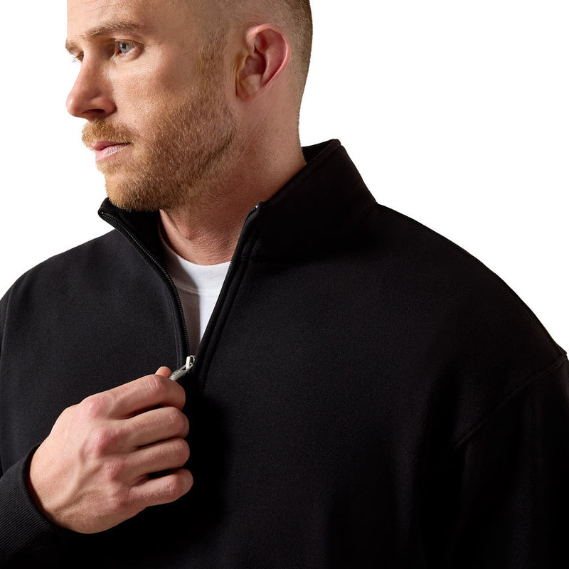 Ariat Men's Black Core Quarter Zip Sweatshirt