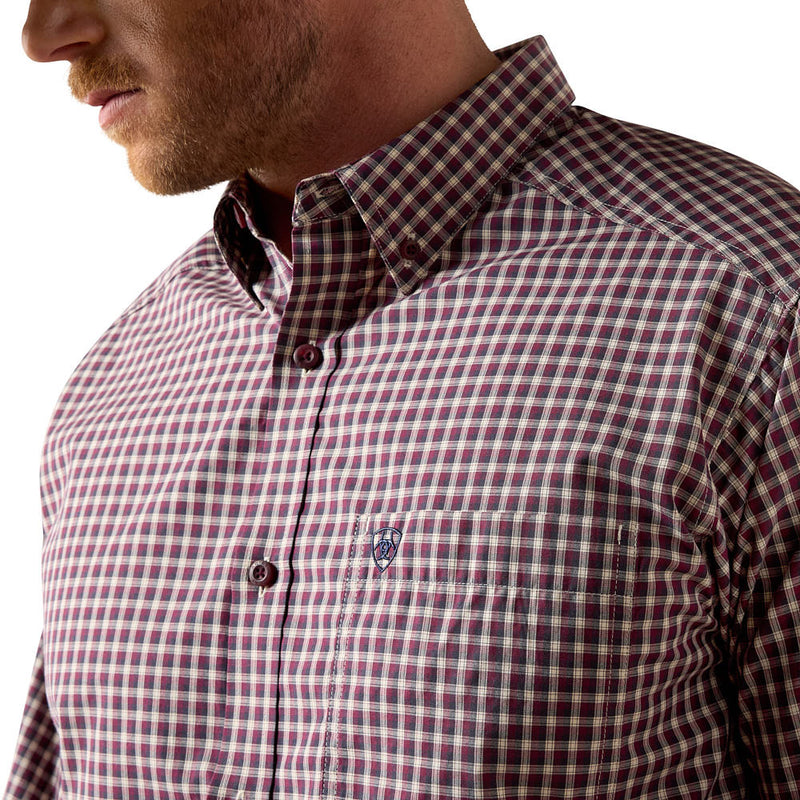 Ariat Men's Pro Series Blue Night Plaid Jarvis Shirt