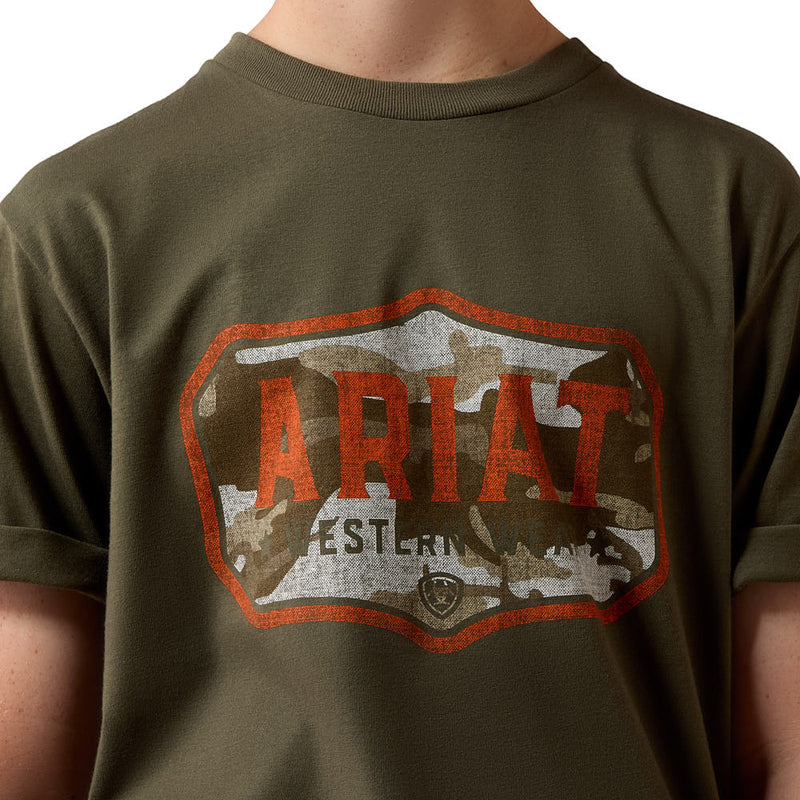 Ariat Boy's Wild Creek Camo Tee Shirt