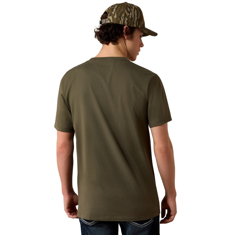 Ariat Men's Wild Creek Camo Army Green Tee Shirt