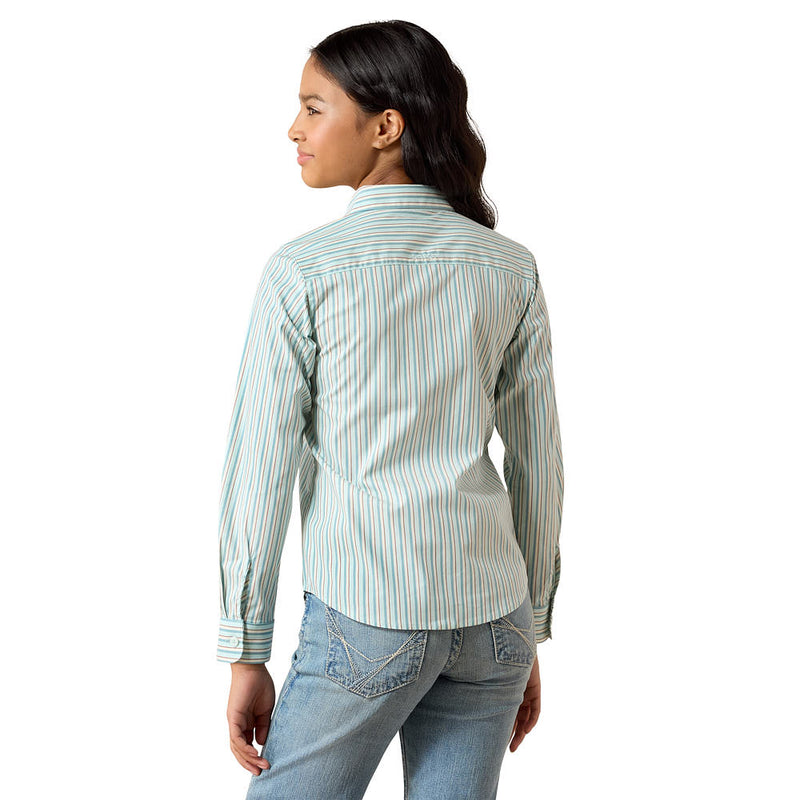 Ariat Girl's Team Kirby Aquaesque Shirt