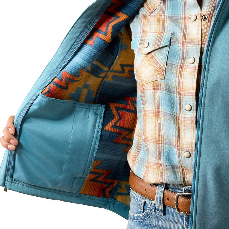Ariat Girl's Adriatic Blue Logo Jacket