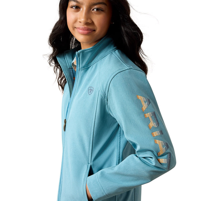 Ariat Girl's Adriatic Blue Logo Jacket