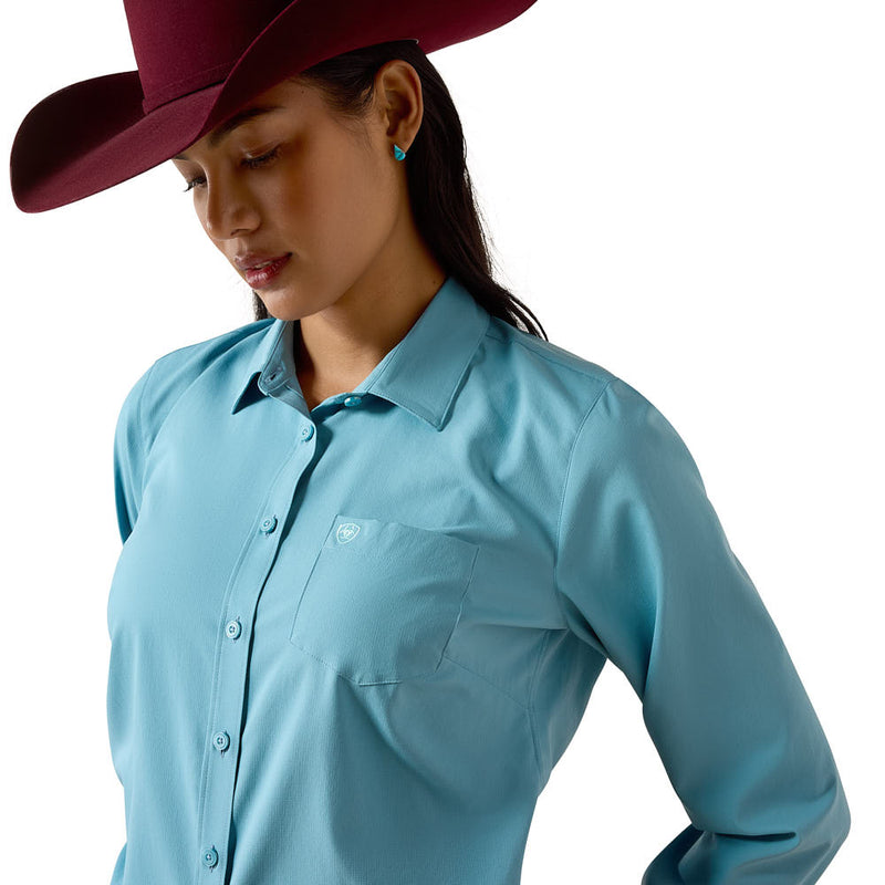 Ariat Women's Adriatic Blue Kirby Pro Shirt
