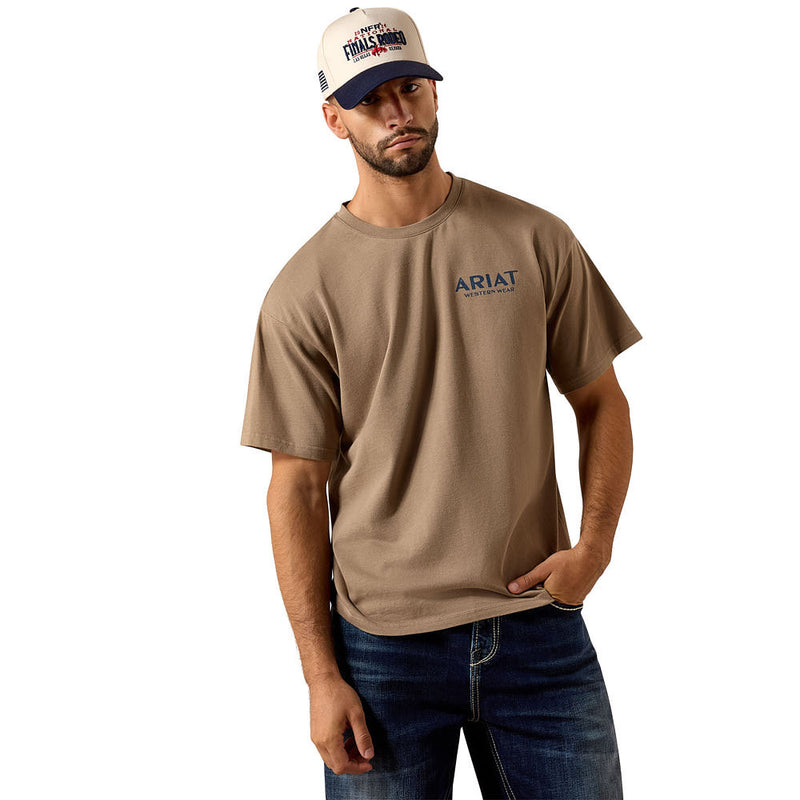 Ariat Men's Desert Taupe Real Cowboy Tee Shirt