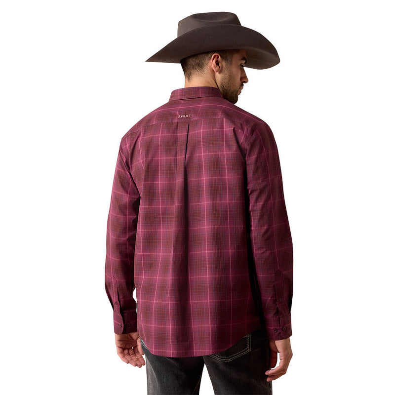 Ariat Men's Grape Wine Jake Pro Series Shirt