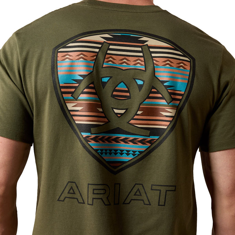 Ariat Men's Rust Serape Shield Tee Shirt