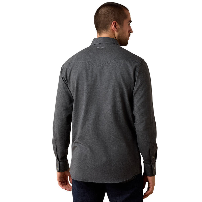 Ariat Men's Charcoal Solid Fitted Shirt