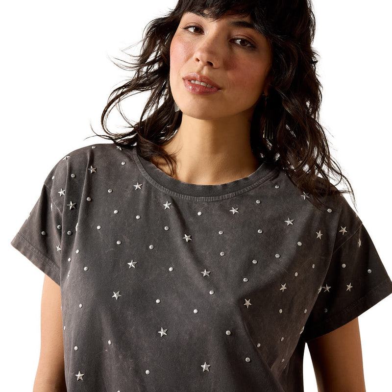 Ariat Women's Carbon Copy Star Studded Tee Shirt