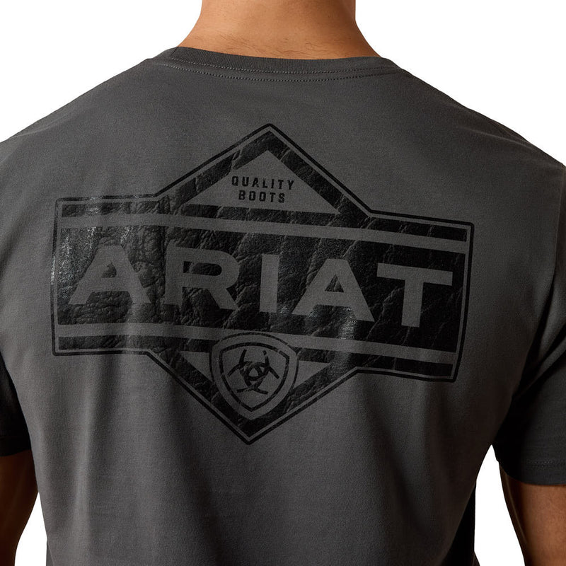 Ariat Men's Dark Shadow Leather Diamond Tee Shirt