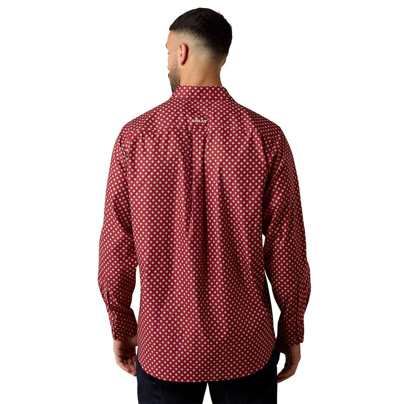 Ariat Men's Biking Red Geo Print Everything Shirt