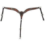 Circle Y Saddlery Dark Flash Arizona Flower Breast Collar