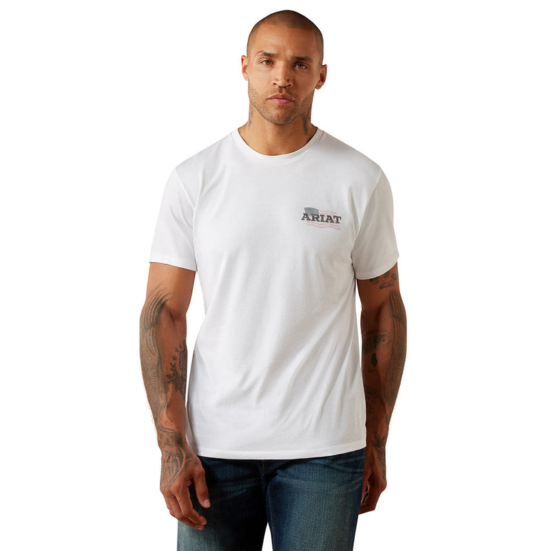 Ariat Men's Freedom Flow White Tee Shirt