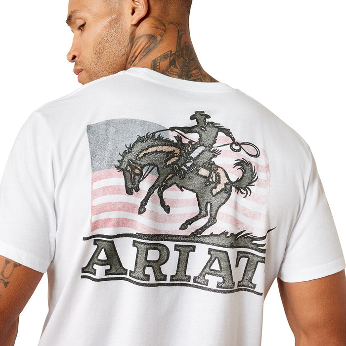 Ariat Men's Freedom Flow White Tee Shirt